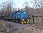 MCRY 7 passing the "station shed"